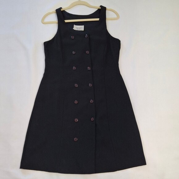 Beechers Brook Vintage Jumper Sz 8 Dress Navy Blue Lined Princess Seams - Picture 1 of 16